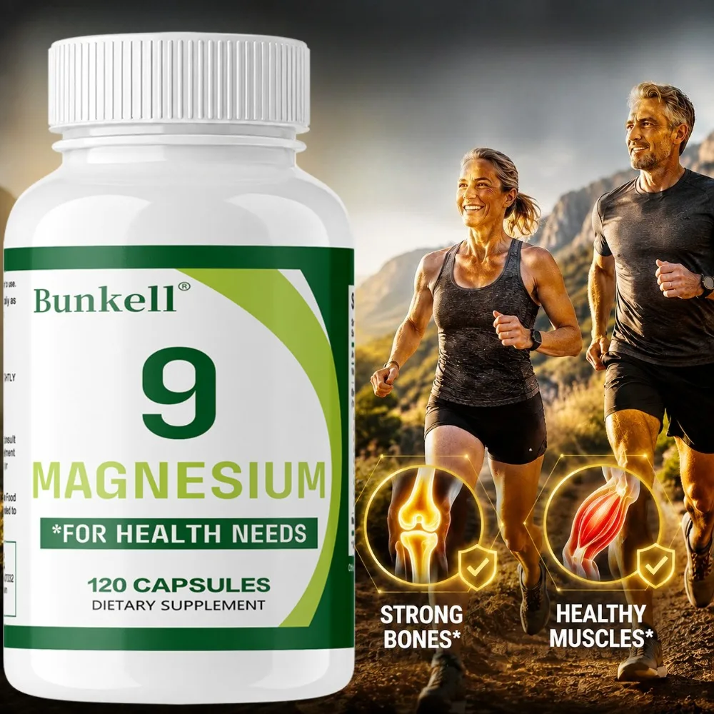 9 in 1 Magnesium Complex, Support Bone Muscle Health, Improve Nerve & Brain Function