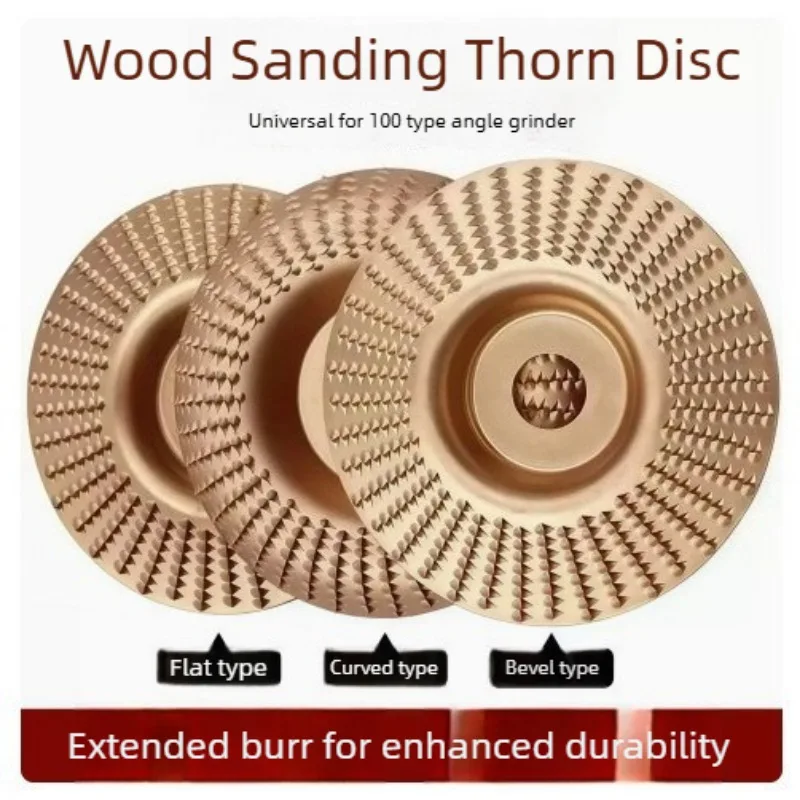 Woodworking Grinding Disc Metal Hole Arc-Shaped Bevel Design Grinding Disc Wood Cutting Carving Polishing Tool Set