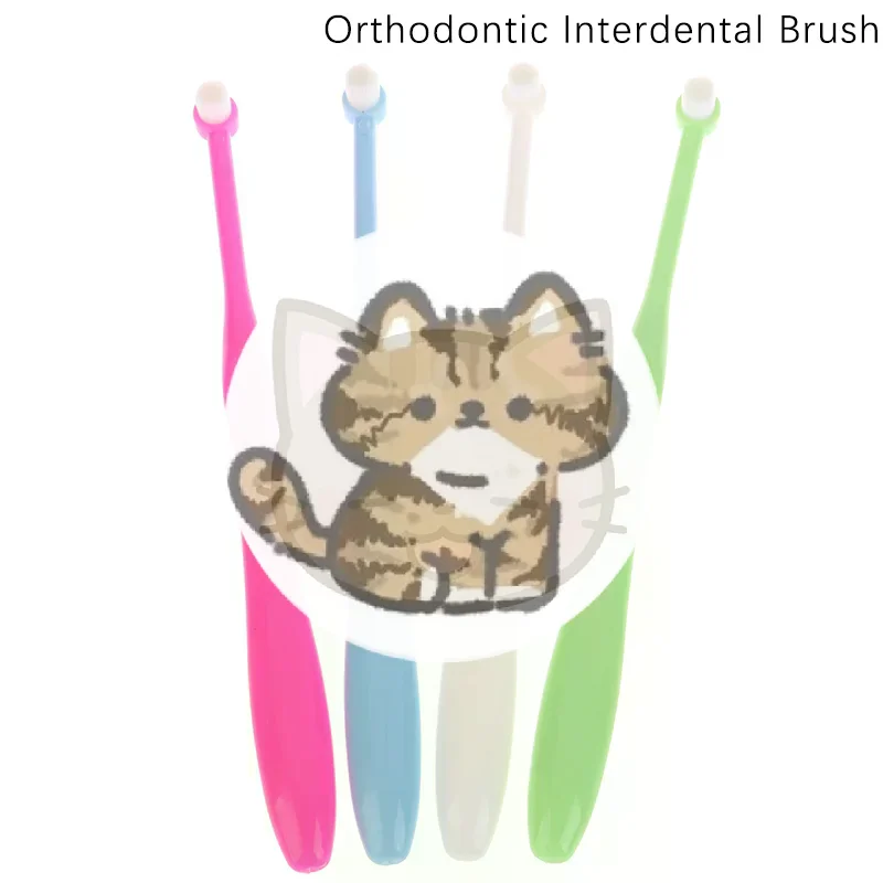 

Orthodontic Interdental Brush Single-Beam Soft Teeth Cleaning Toothbrush Oral Care Tool Small Head Soft Hair Implant Adult