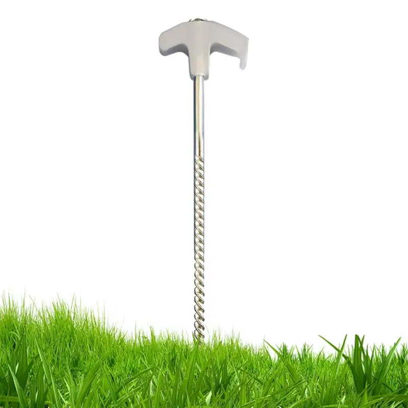 Ground Anchors Screw In 8 Inch Screw In Garden Shed Stakes Ground Stakes Glow In The Dark Yard Stakes Camping Stakes Pop Up Tent