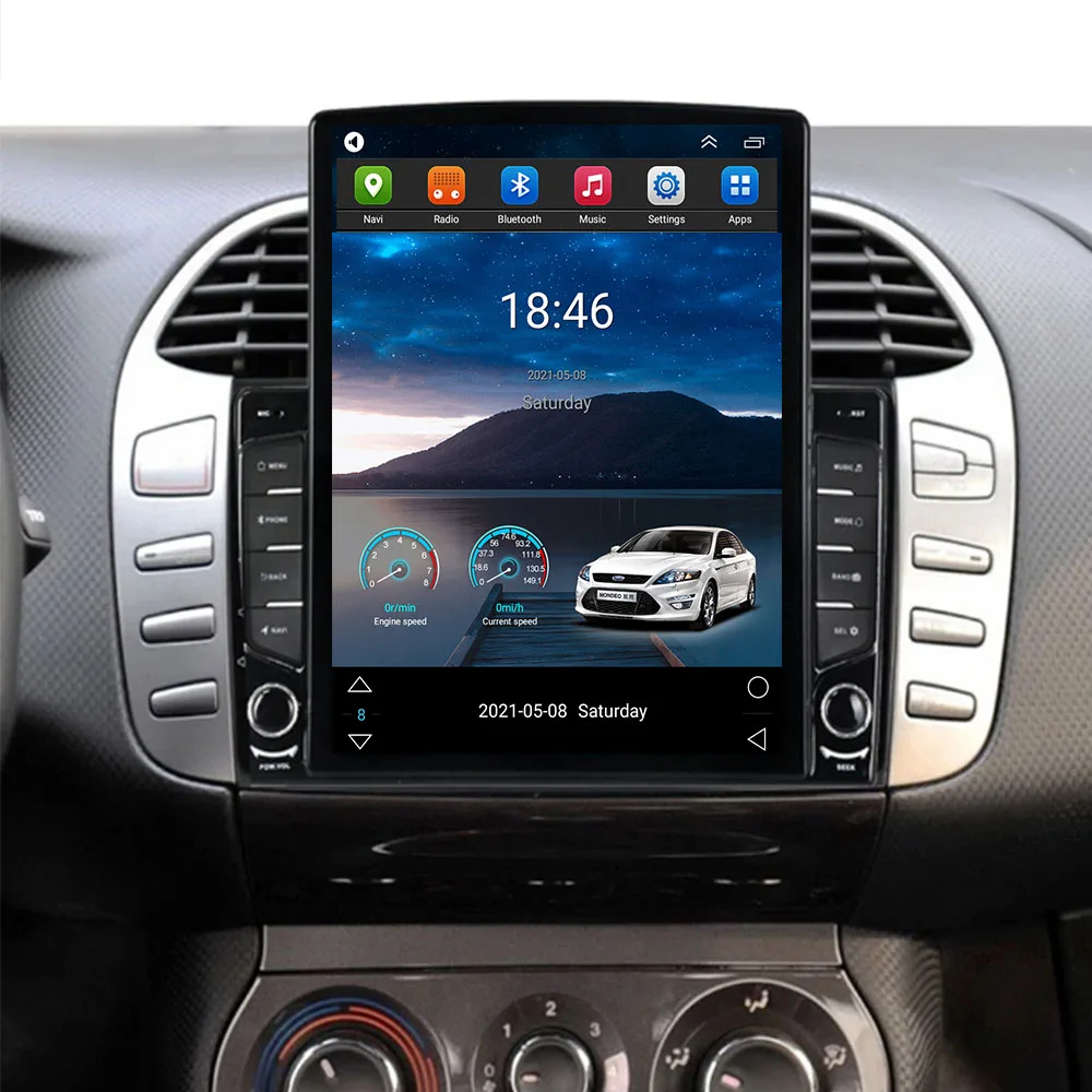 New Type Car Radio Android 15 For Fiat Bravo 2007 2008 2009 2010 2011 2012 Navigation Multimedia Player GPS WiFi+4G DSP BT