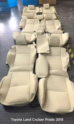Custom Fit Accessories Car Seat Covers Leather for 2004-2024 Toyota Land Cruiser Prado 5 seats 6 seats 7 seats 8 seats