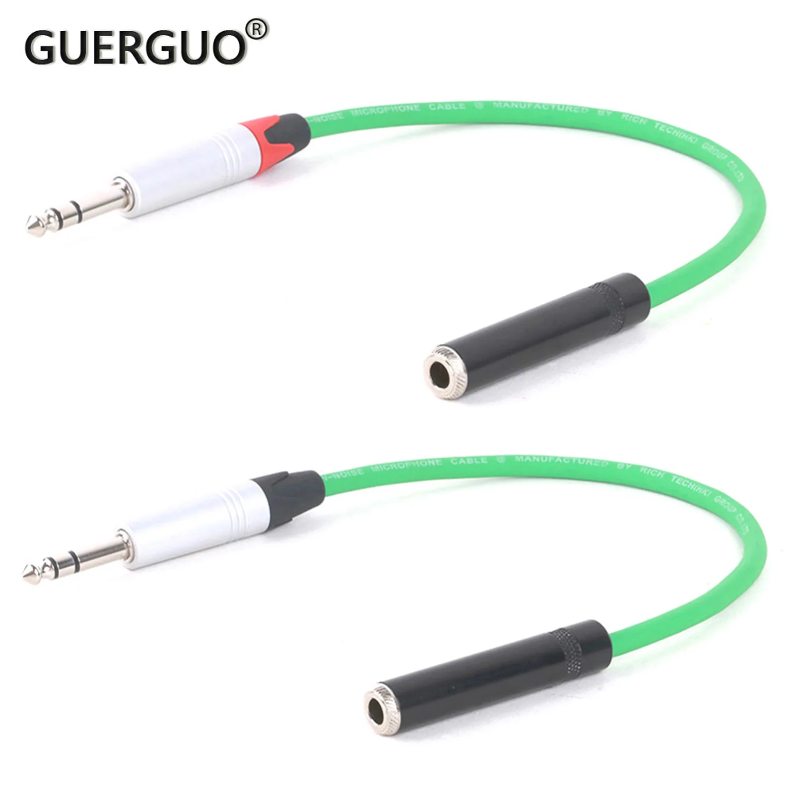 

6.5mm Guitar Cable 6.35mm TRS Male to 6.35mm TRS Female Jack Instrument Audio Cable For Electric Guitar Mixer Amplifier 0.3M-15M