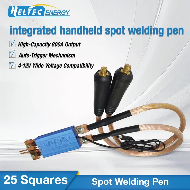 

integrated handheld spot welding pen automatic trigger built-in switch spot welding pen kit 25 square cable 800A 4-12V