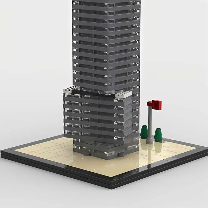 건축 시리즈 콜롱지 타워 빌딩 블록, MOC 도시 스트리트 뷰 조립 모델 장난감, 어린이 선물 장식 벽돌
