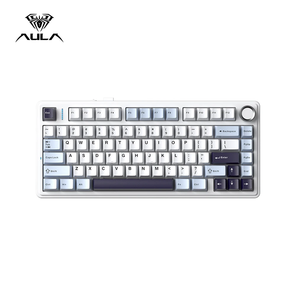 AULA F75 HE Mechanische Tastatur unterstützt 2.4G/Bluetooth/Kabelgebunden, Magnetschalter, Hall-Effekt, Hot-Swap, 8K Polling-Rate, Gaming-Tastatur