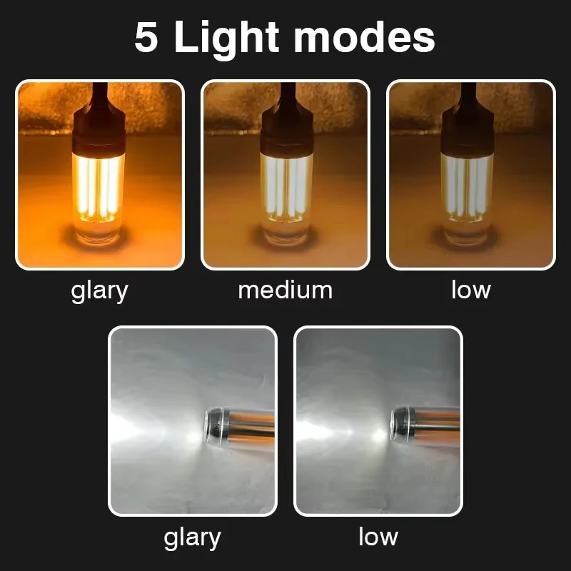 Multi Functional Mini Camping Light, Portable And Compact 2-In-1 Camping Tent Atmosphere Light, Rechargeable And Long-Lasting