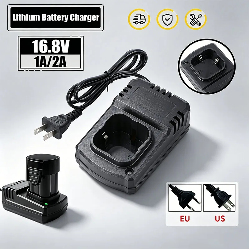 EU US 16.8V 1A 2A Lithium Rechargeable Battery Power Tools Accessories For Cordless Screwdriver Pistol Drill Mini Angle Grinder