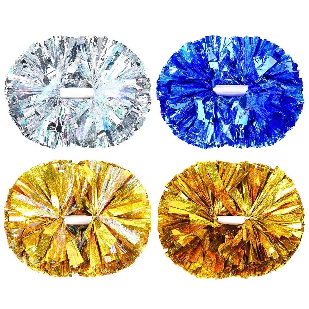 

Помпоны для чирлидинга 30x37 см, разноцветные, с ручкой из ПЭТ-пластика, для танцев