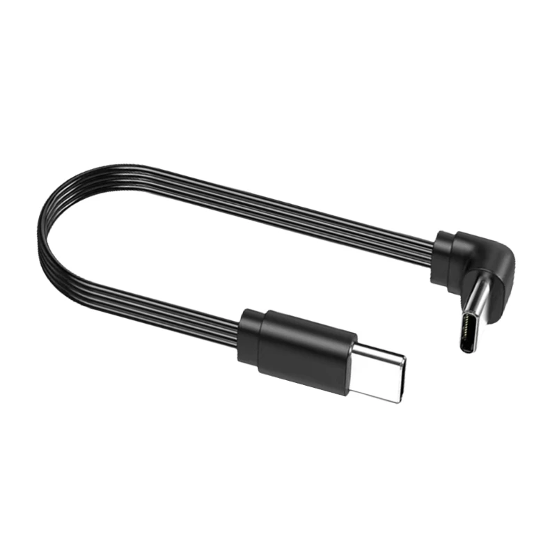 2025 Neues flaches 65-W-USB-C-Kabel aus Silikon, USB-C-Stecker-auf-Buchse-Kabel für Gaming-Laptops und Dockingstationen, 10