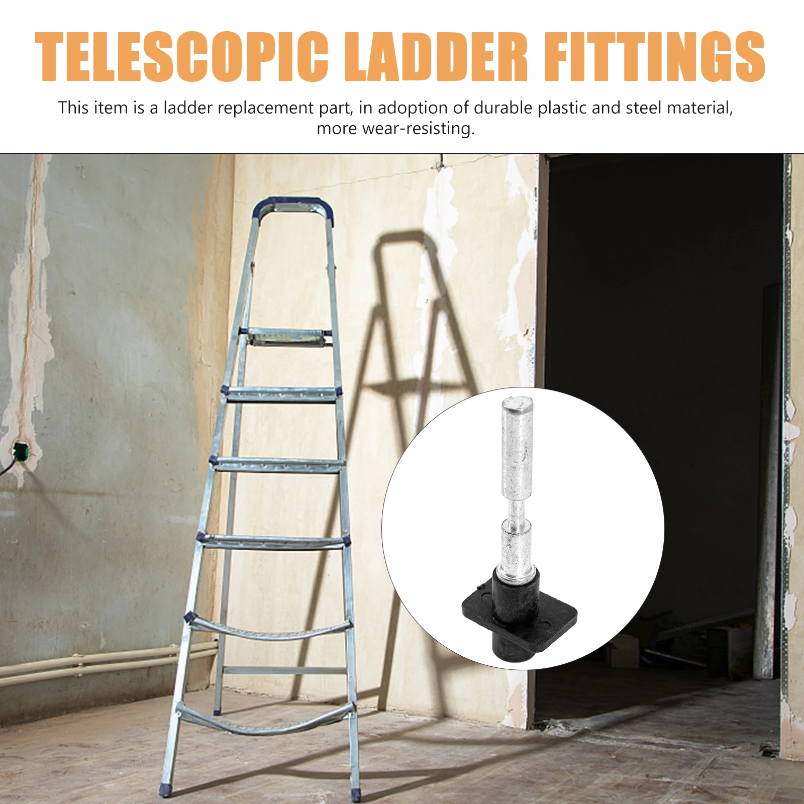 

1 set Bamboo Telescopic Fittings Replacement Parts Ladder Spring Steel Extension Telescoping Ladder Supplies Construction Tools