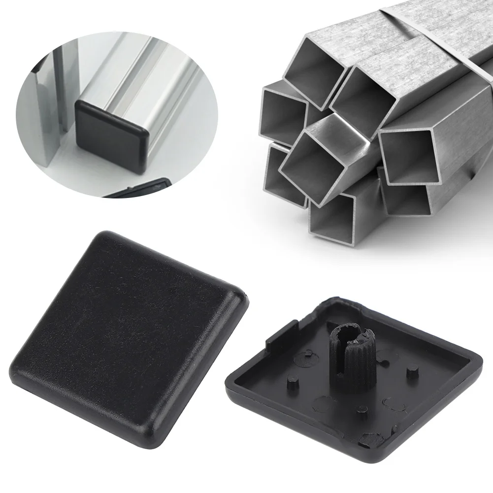 50Pcs End Cap Cover Black Plastic Fasteners for 2020/3030/4040  Standard Aluminum Profiles