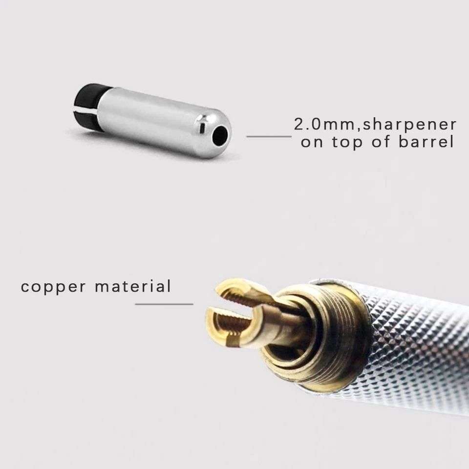 0,3/0,5/0,7/0,9/1,3/2,0mm Mechanische Bleistift Büro Schule Schriftlich Kunst Malerei Werkzeuge Metall automatische Bleistifte Kreative Schreibwaren – Detail 10