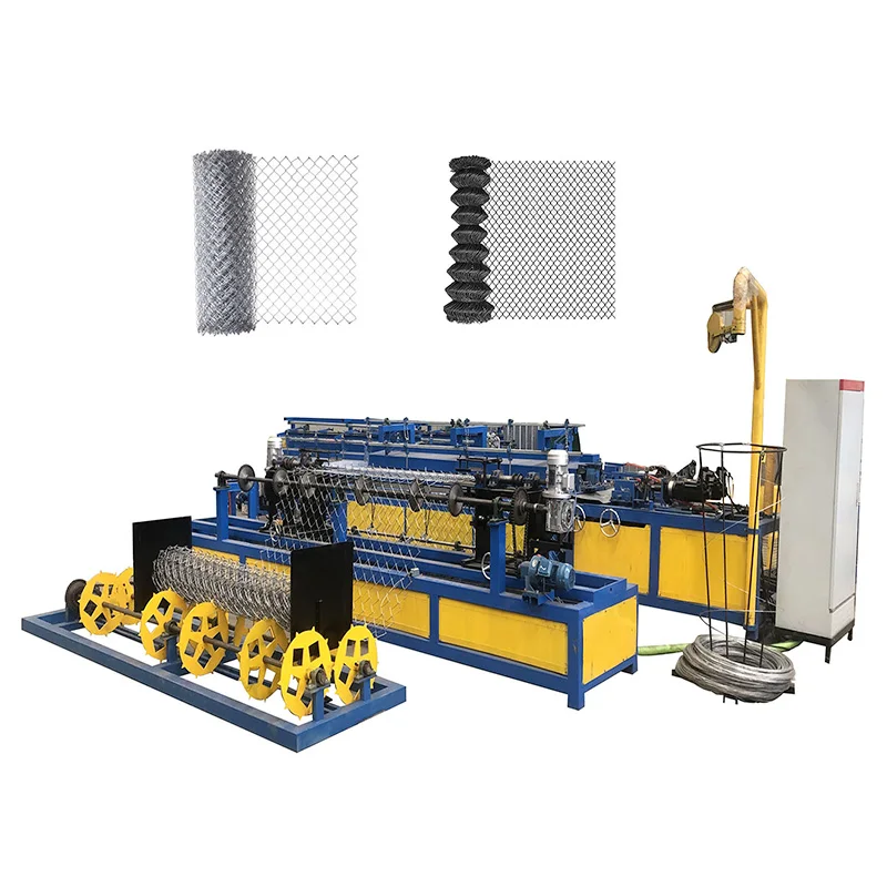Chain Link Fence Machine Full Automatic Diamond Mesh Weaving Customized Steel Wire Hole For Farm Agricultural Security Fence
