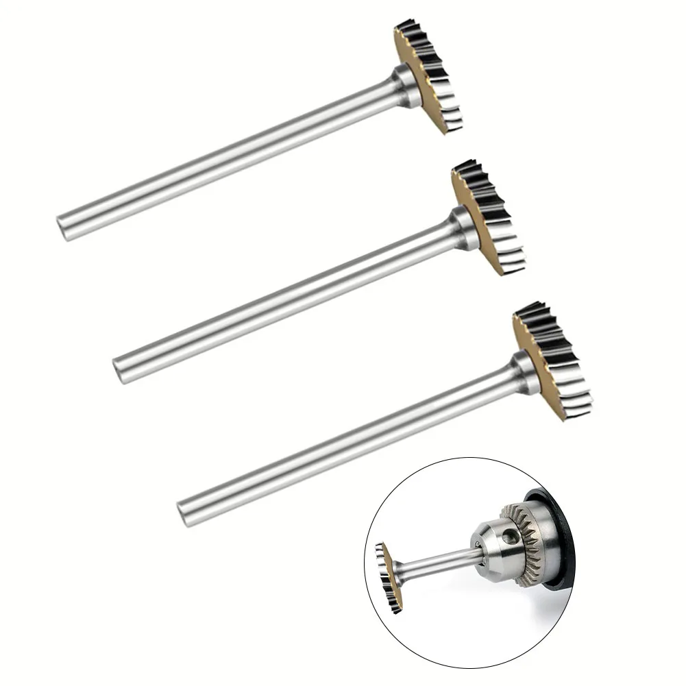 T Type Rotary File Metal Cutter Bit For Stone Carving Engraving 12mm Head Diameter Tungsten Steel Good Compatibility