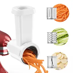 Vegetable Slicer for Kitchen Aid Attachment Slicer Shredder Compatible with Kitchenaid Accessories Cheese Grater Attachment