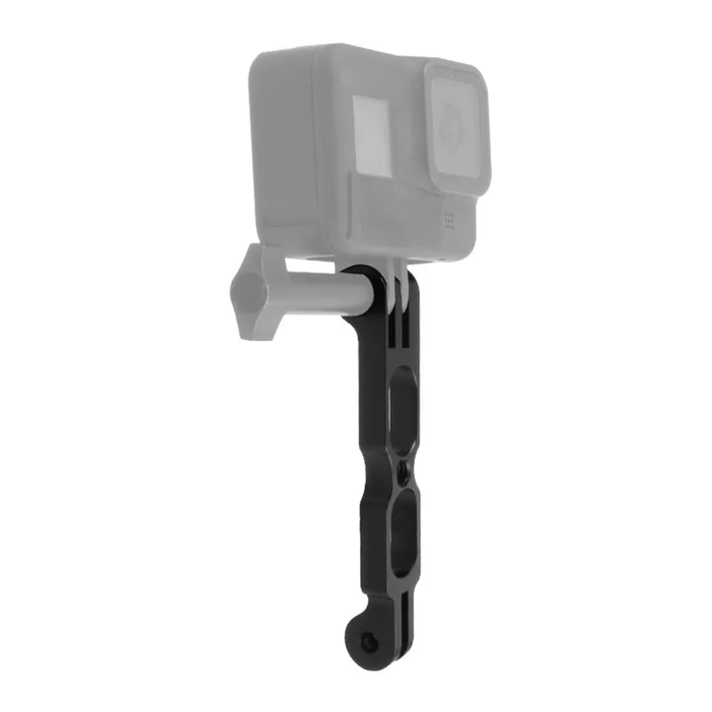 Aluminum Alloy Selfie Helmet Stick Extension Arm Mount Tripod Adapter with 1/4 Hole for GoPro Insta360 X2 X3 Camera Accessories