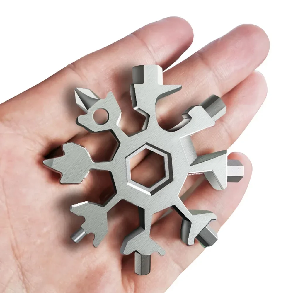Chave de Torque Portátil Universal do Floco de Neve Multi-ferramenta Conjunto de Ferramentas de Aço Inoxidável Ferramentas Manuais Multifunções Ferramenta Manual 18 em Edc