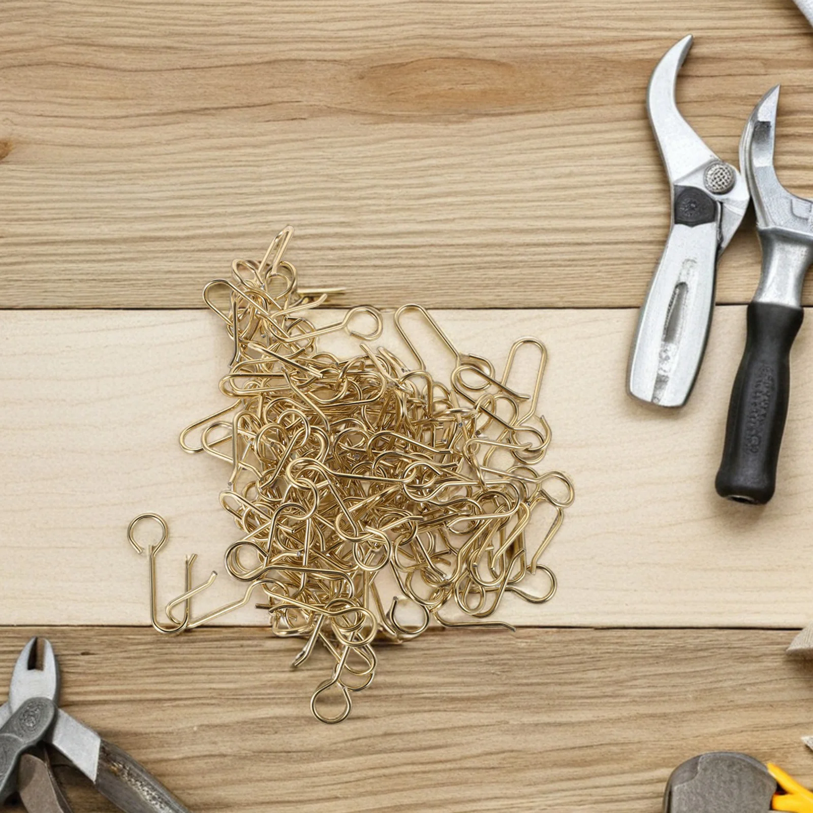 

100Pcs Heavy Duty Curtain Hooks Metal Ceiling Hanging Sliding Shower Curtain Track Drapery Track Glider Hooks Shower Accessories