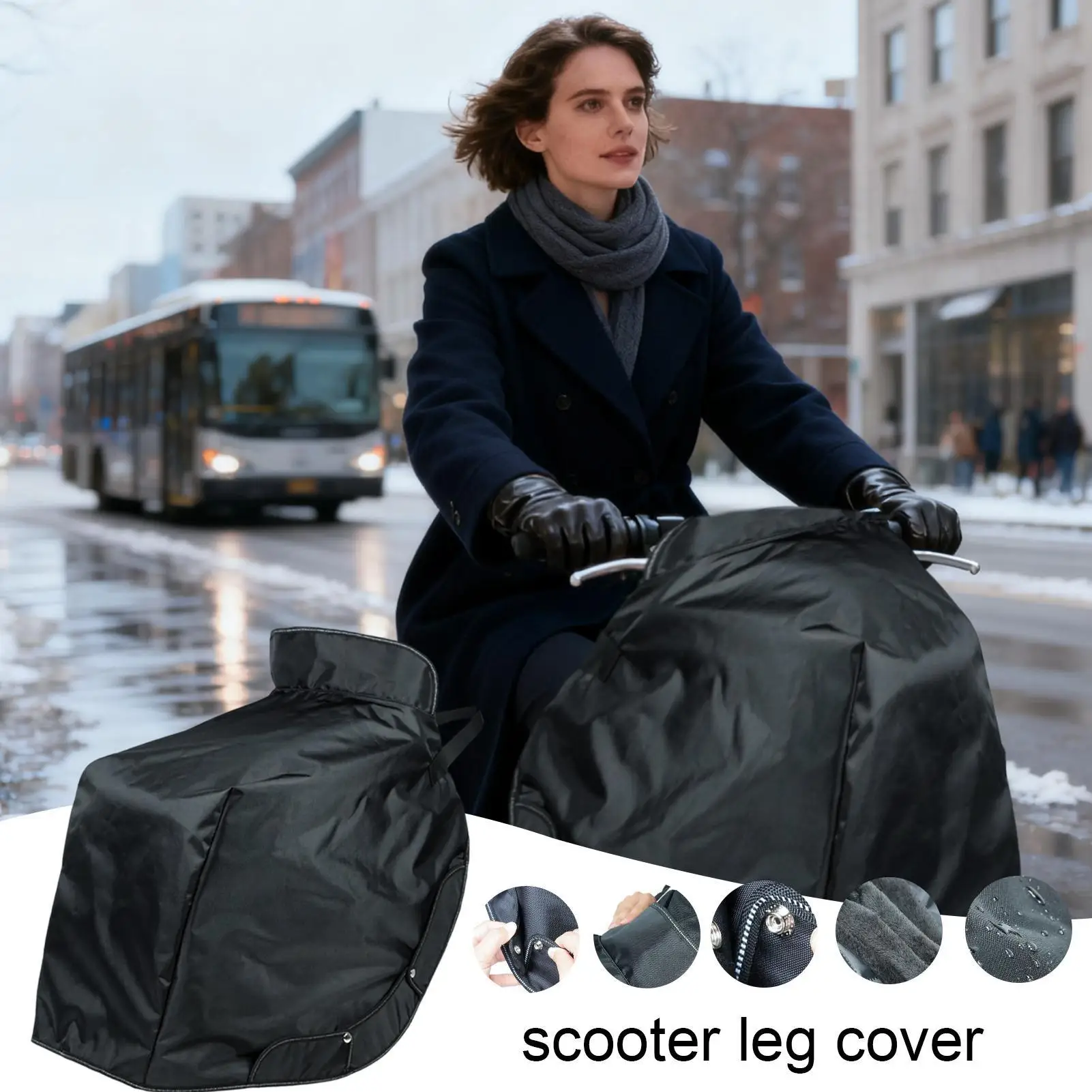 

Blanket For Electric Scooter Waterproof With Reflective Strips Wind Guard Scooter Apron Cover For Women Men Adults Outdoor Rides