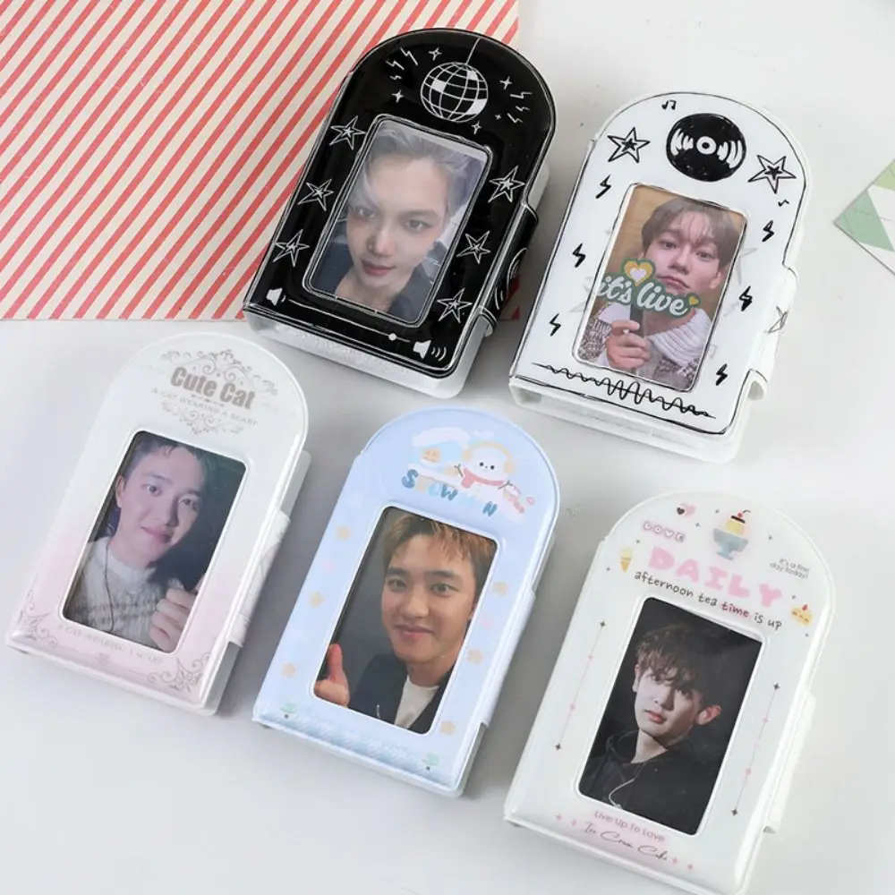 

New PP Cartoon Photo Album 32 Pockets Mini 3 inch Organiser Storage Collect Book