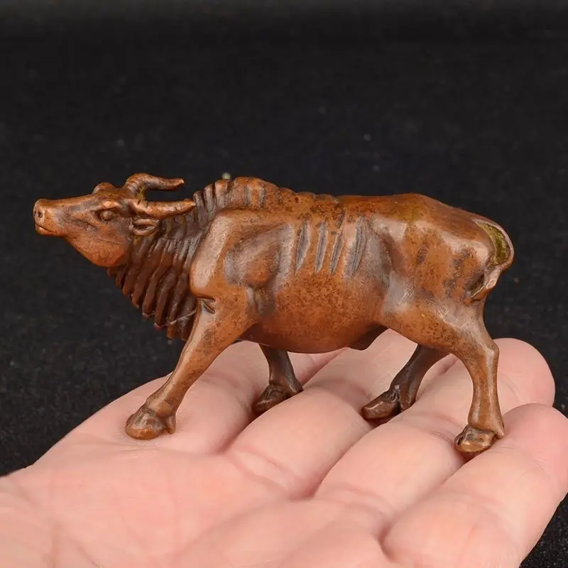 

Copper old pulp zodiac old scalper home decoration ornament Chinese antique bronze desktop feng shui decoration