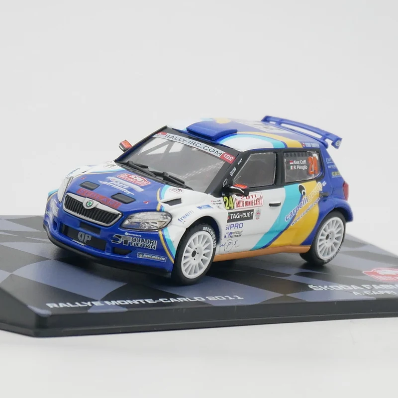 Diecast Ixo 1:43 Scale Skoda Fabia S2000 WRC 2011 Skoda Alloy Car Model Collectible Toy Gift Souvenir Display Ornament