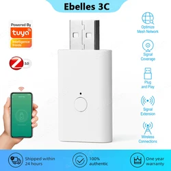 Tuya ZigBee Signal Repeater USB Signal Amplifier Extender Smart Life APP Smart Home Devices Assistant Need ZigBee Gateway