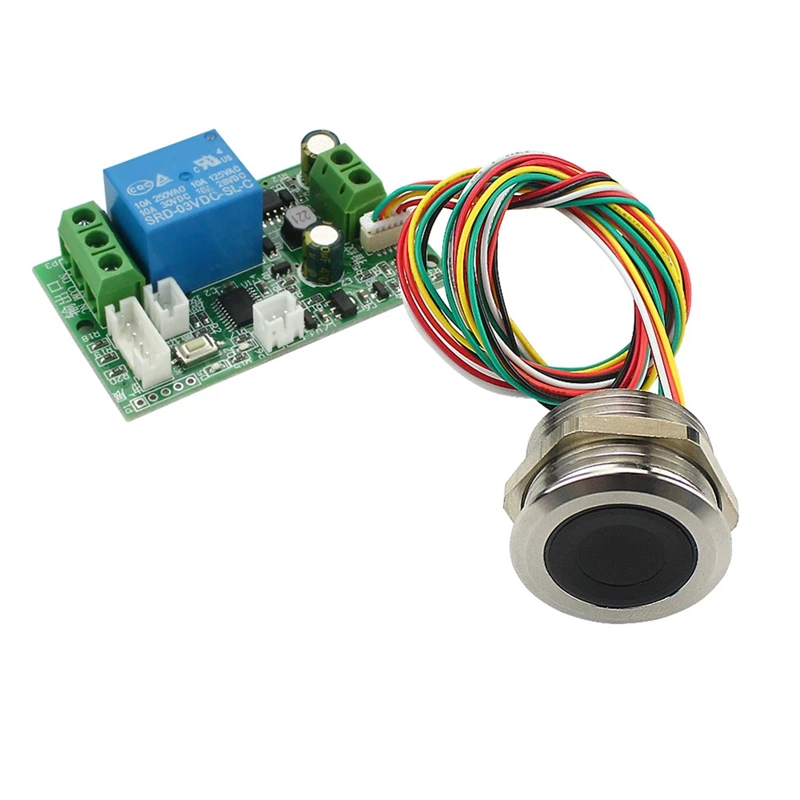 Access Control Fingerprint Control Board 7-30V Fingerprint Identification Module DIY Relay Door Lock Controller