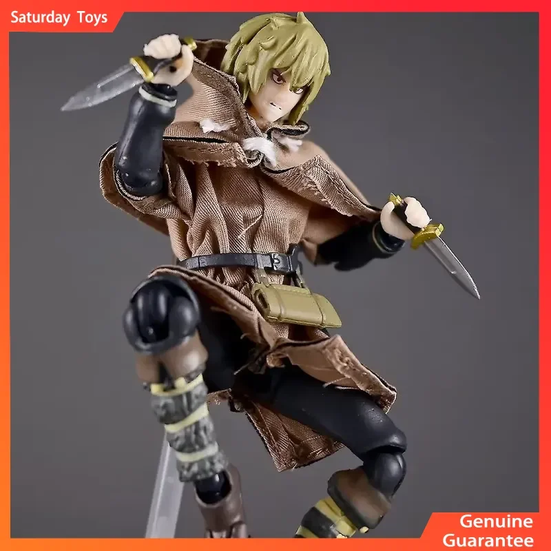 Vinland Saga Anime 14 cm figurine-Mildrfinn Karlsefni Figma 608 véritable tissu Joint mobile modèle à collectionner jouet pour les Fans