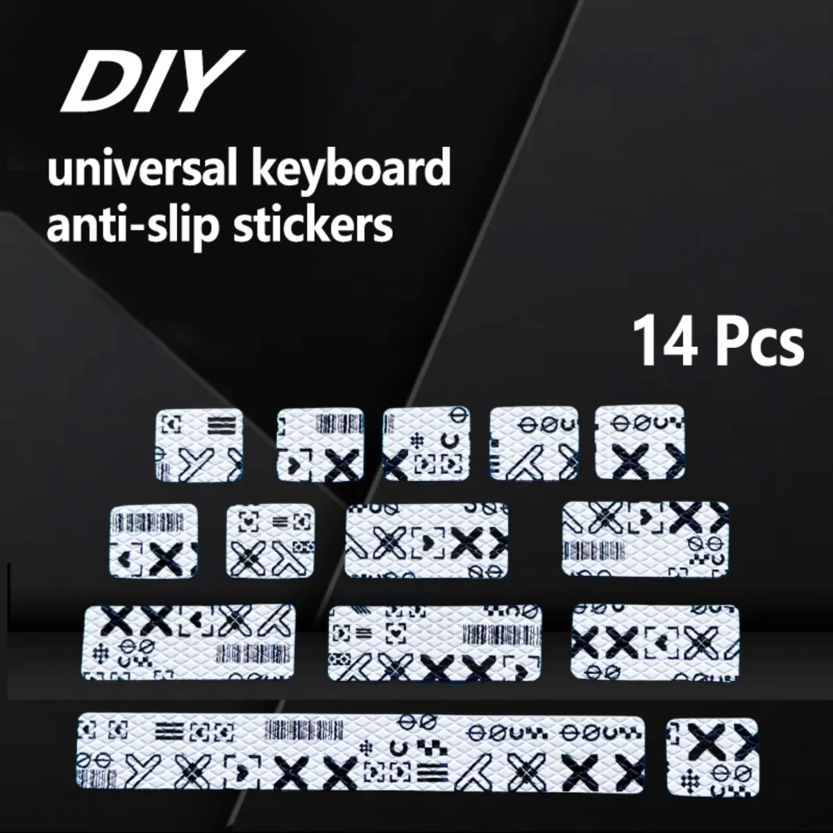 Universal Keyboard Anti - Slip Grip Tape - Sweatproof DIY Customizable Keycap Stickers for Gaming Non-Slip Texture Easy Stick