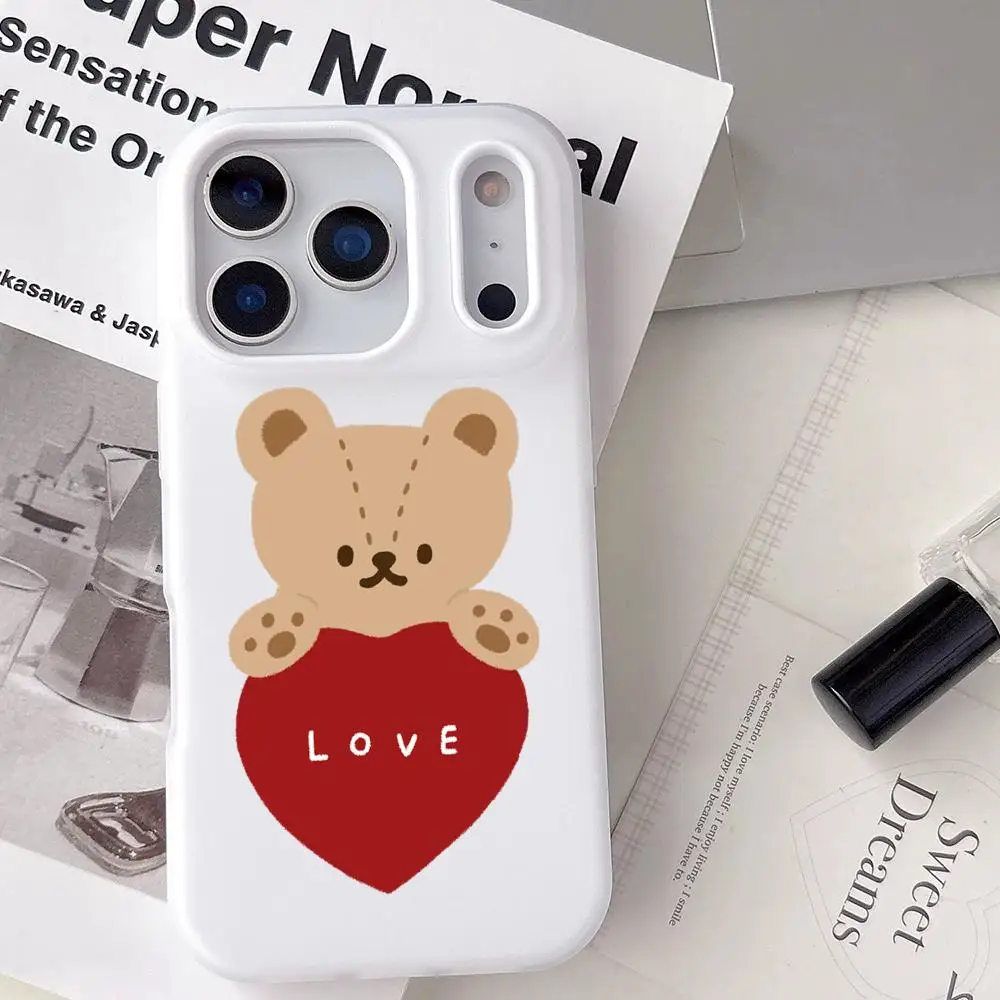 

My Little Bears Phone Case For IPhone 17 16 15 14 13 12 Pro Max Plus Mini Jelly Material Case Crystal