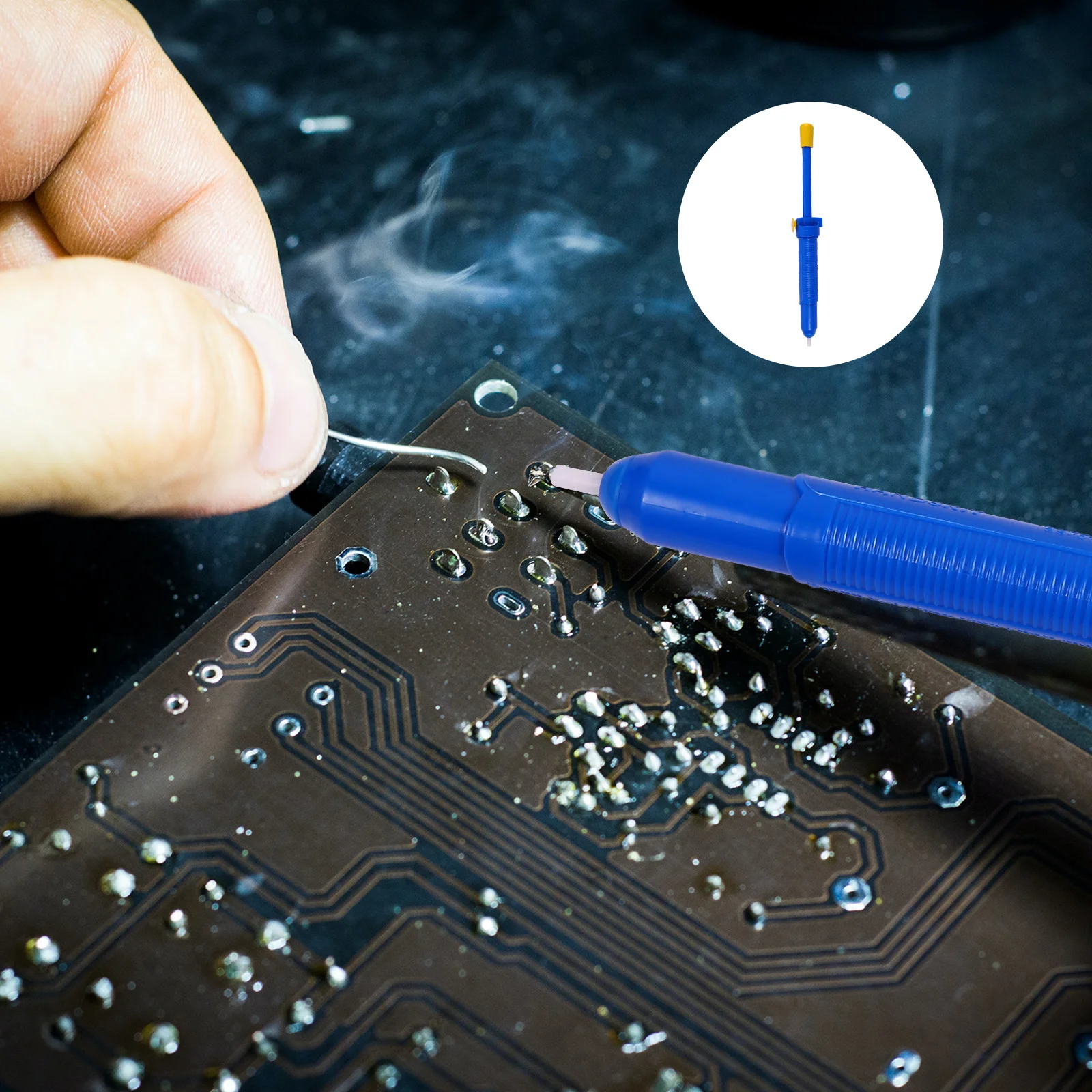 素早いはんだ取りを実現する強化された吸引力を備えたはんだ吸い取りツール - DIYや修理プロジェクトに最適な多用途はんだ吸い取り器