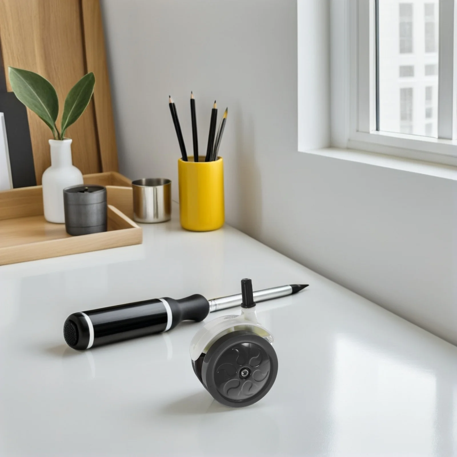 4 قطع عجلات بديلة لعربة الأطفال، عجلات بلاستيكية عالمية صامتة للمشايات، ملحقات عربات الأطفال، رمادي داكن