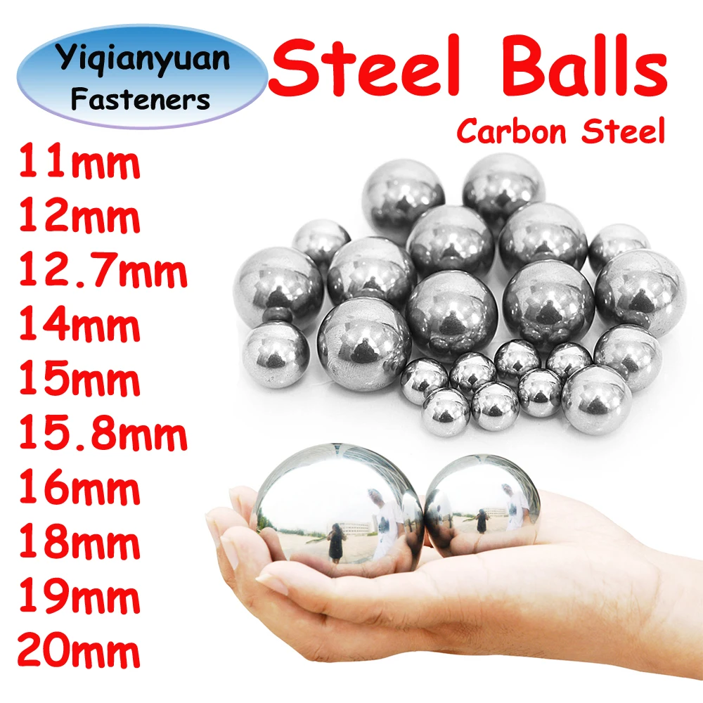 Yiqianyuan G10 Bearing Steel Balls Diameter 11mm-20mm High Precision Bearings Roller Beads Smooth Solid Balls Slingshot