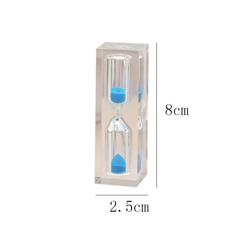 3 Minutes Transparent Hourglass Acrylic Sandglass Dental Kids Sandglass Tooth Brushing Timer Kitchen Sand Clock Timer Gift