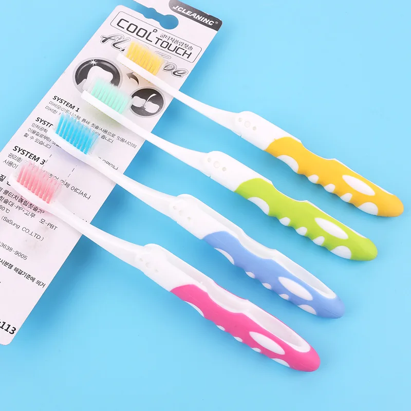 2PCS Convenient Folding Travel Toothbrush Adult Couple Manual Toothbrush Business Trip Storage Soft Bristle Toothbrush Mini Set