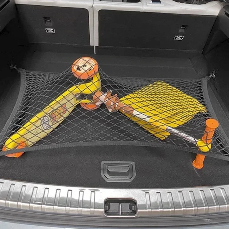 

Suitablefor ZEEKR001 2021-2025 Rear Luggage Mesh Bag Luggage Anti Slip Elastic Suspension Pocket Automotive Interior Accessories