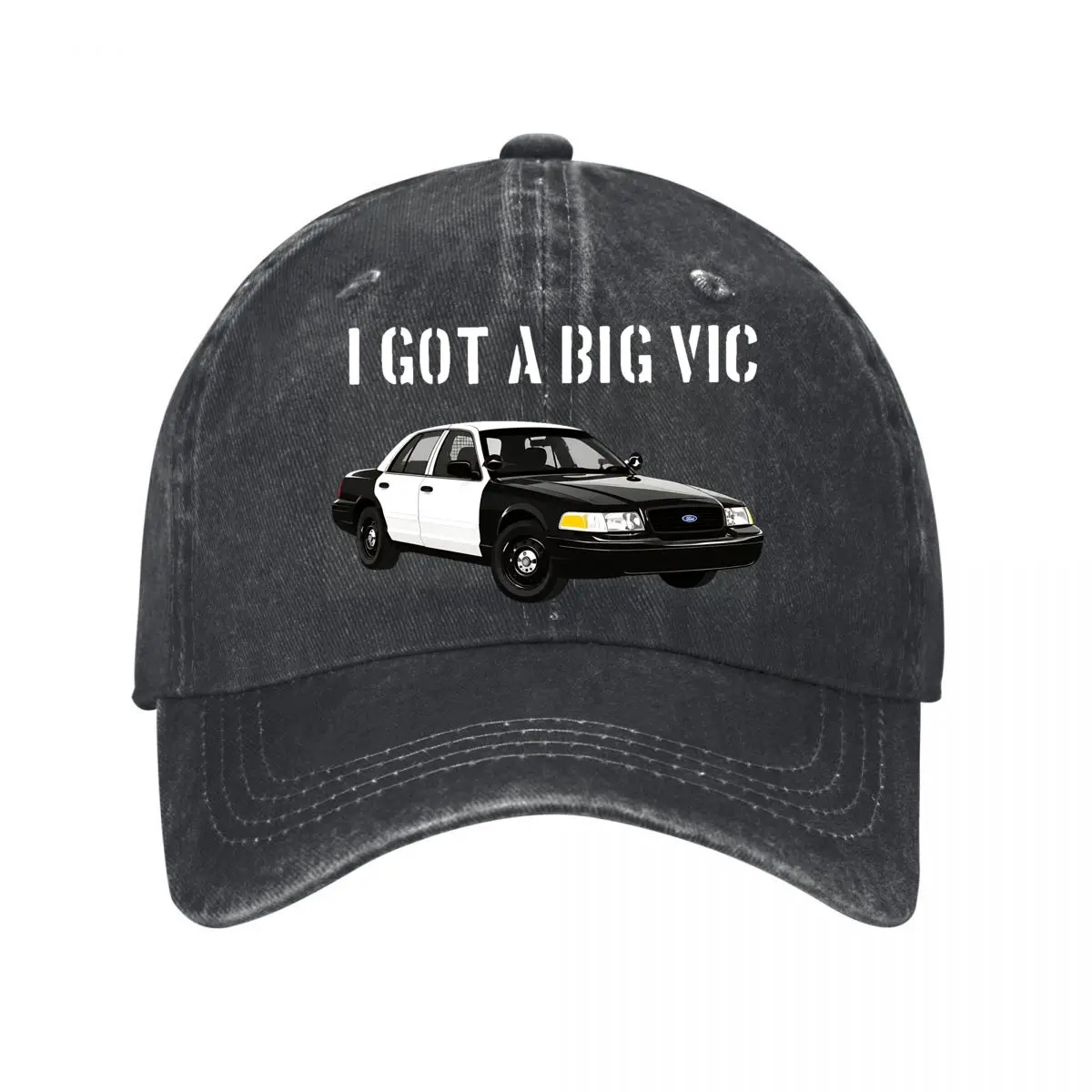 Crown Victoria P71 Car Graphic Got Vic New Vintage Washed Cotton Baseball Cap Sun Hats