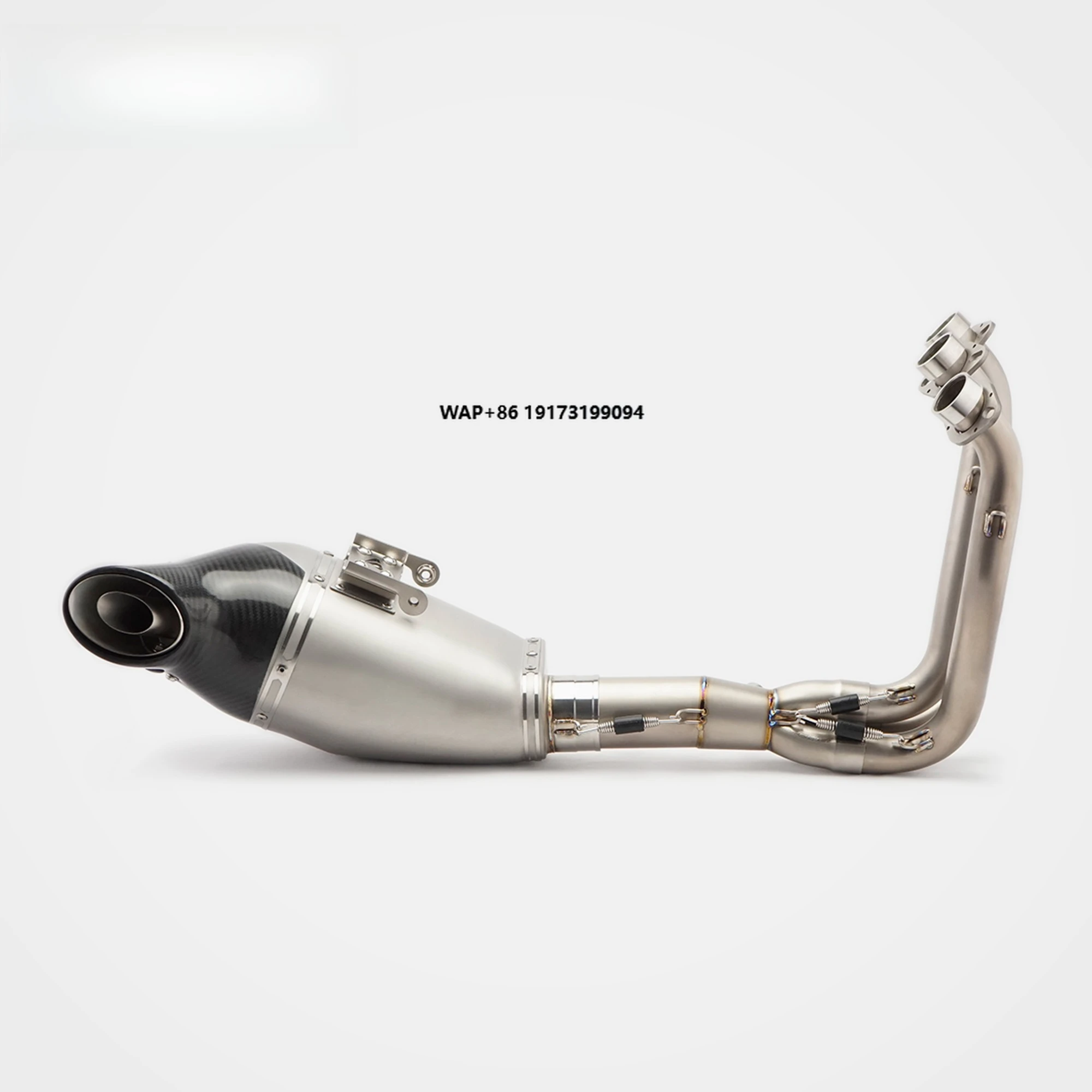 

New 675srr Carbon Fiber Titanium Alloy Full Under-Tail Exhaust High Temp Oxidation Resistant Low Backpressure High Flow