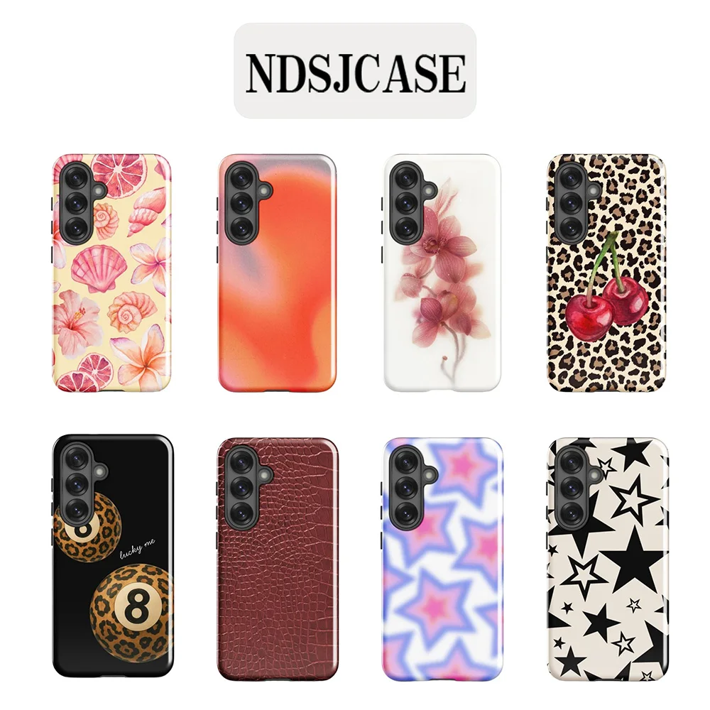 Luxury Clmj coral dawn Phone Case for Samsung Galaxy S20 S23 S24 S25 S26 FE Plus Ultra Edge 4G 5G Double-layer Back Cover