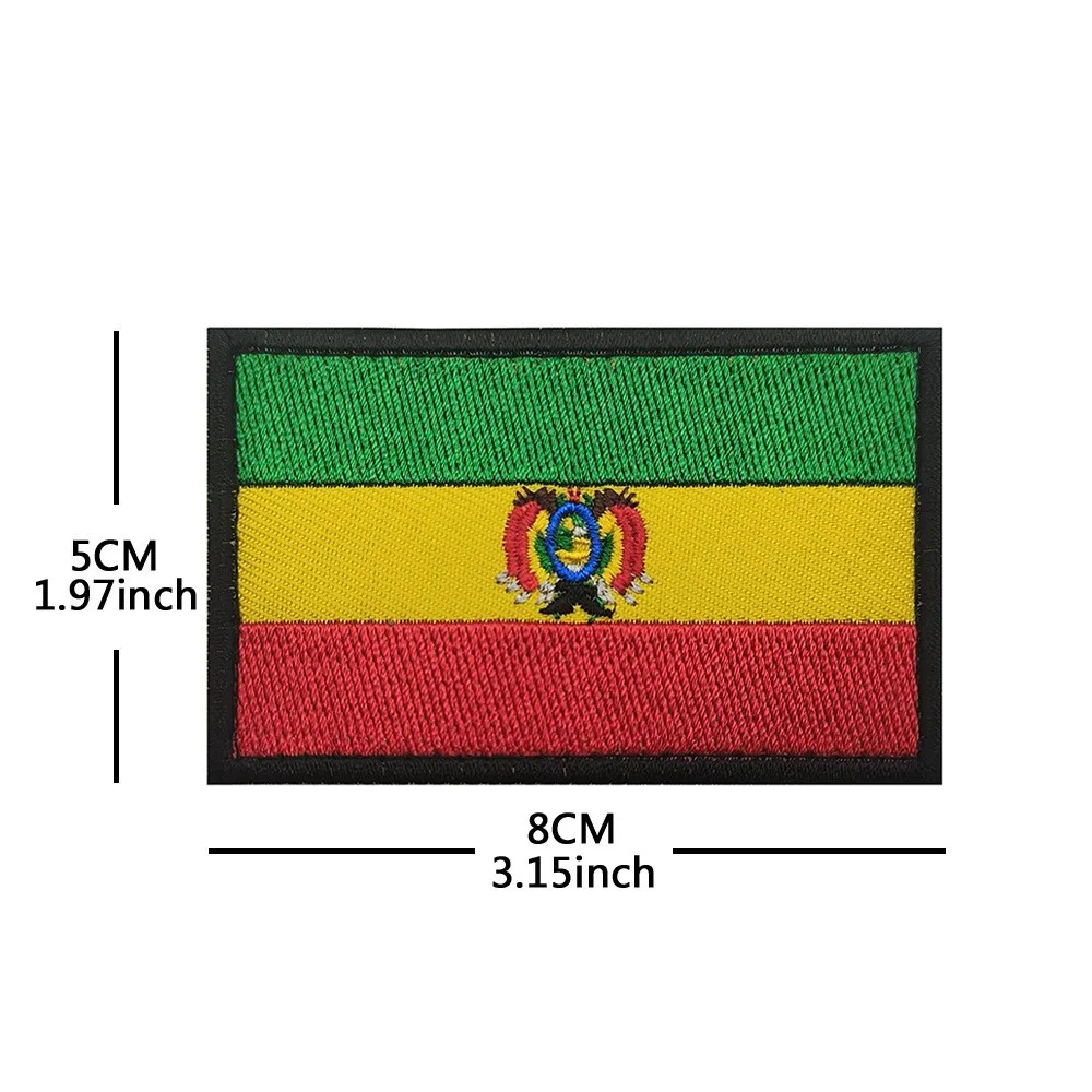 Nationalflaggen der Amerikas Stickerei-Patches Amerika Kanada Mexiko Argentinien Peru Brasilien Bolivien Chile Taktische Armbinden-Abzeichen – Detail 25