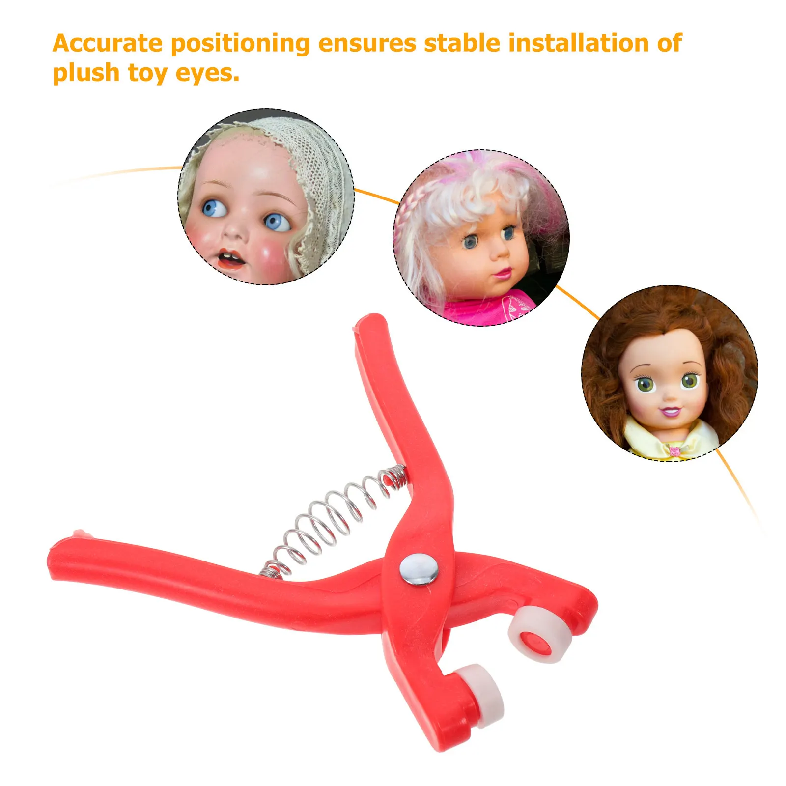3Pcs Safety Eye Pliers Ergonomic Design for Crocheting Secure Positioning Tool for Installing Eyes on Stuffed Animals Craft