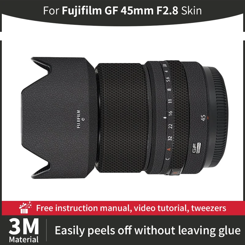 For Fujifilm gf 45mm Skin Fujifilm GF 45mm F2.8 Camera Lens Skin Anti-scratch Camera Lens Sticker protective film