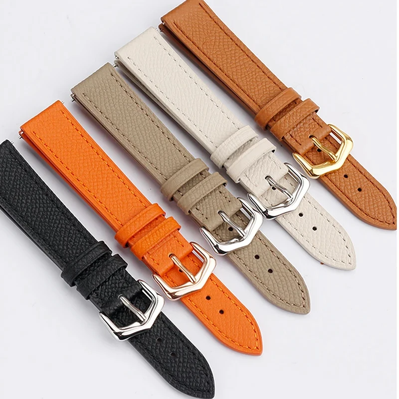 Watch Strap For Cartier Santos‑Dumont Tank London 15mm 16mm 18mm 20mm, Quick Release Leather Watch Band Men Women Wristband view 3