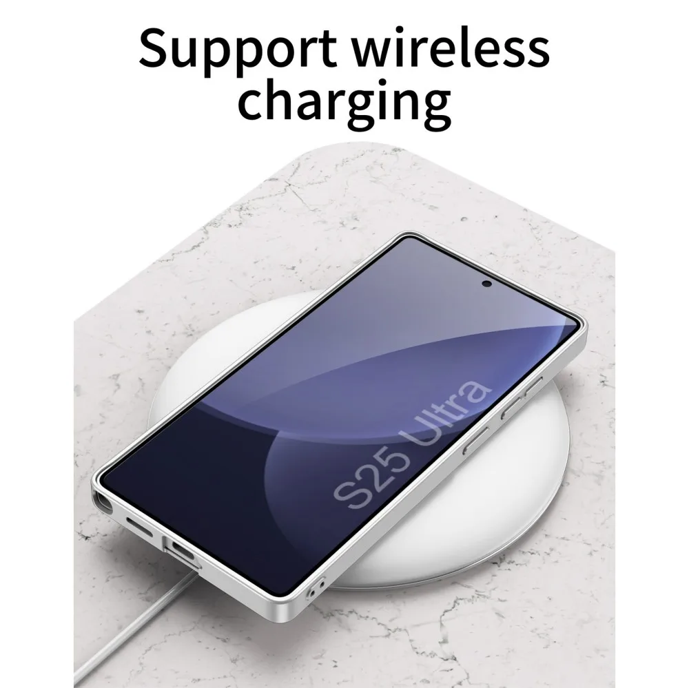 Frosted Hard PC Back Cover Case for Samsung Galaxy S25 Ultra Plus Hand Strap Phone Stand Bracket