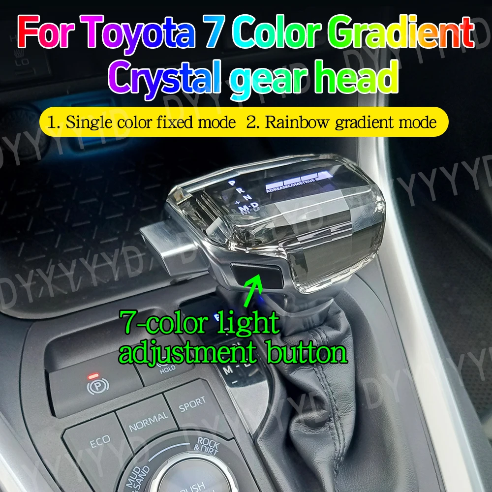 

for Toyota Camry XV70 Rav4 Avalon Crown Levin Harrier Automatic Car Gear Lever Shift Knob Head 2018 2019 2020 2021 Accessories