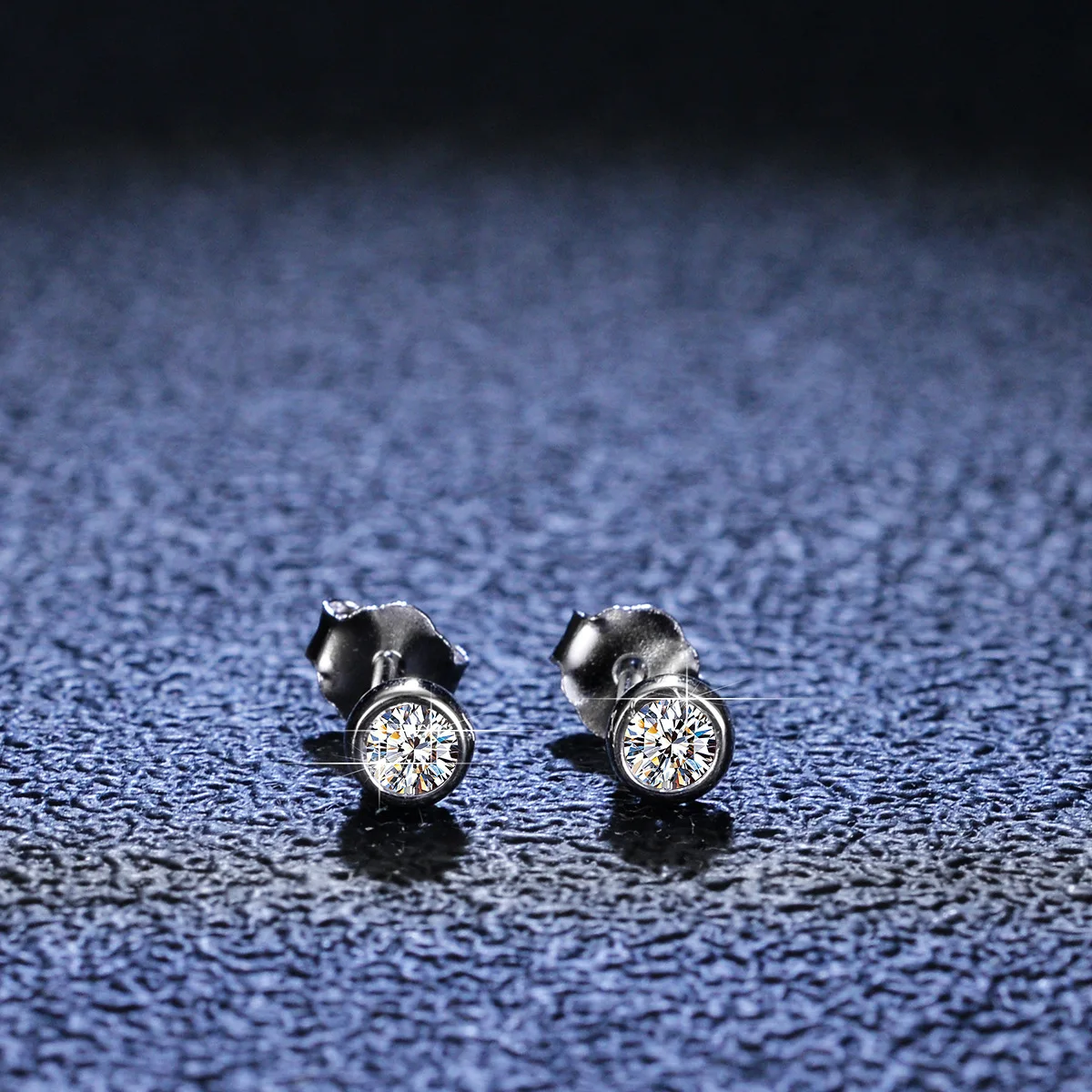 18K gold earrings for women, T-home bubble earrings, simple style, wedding moissanite PT950, platinum gift earrings