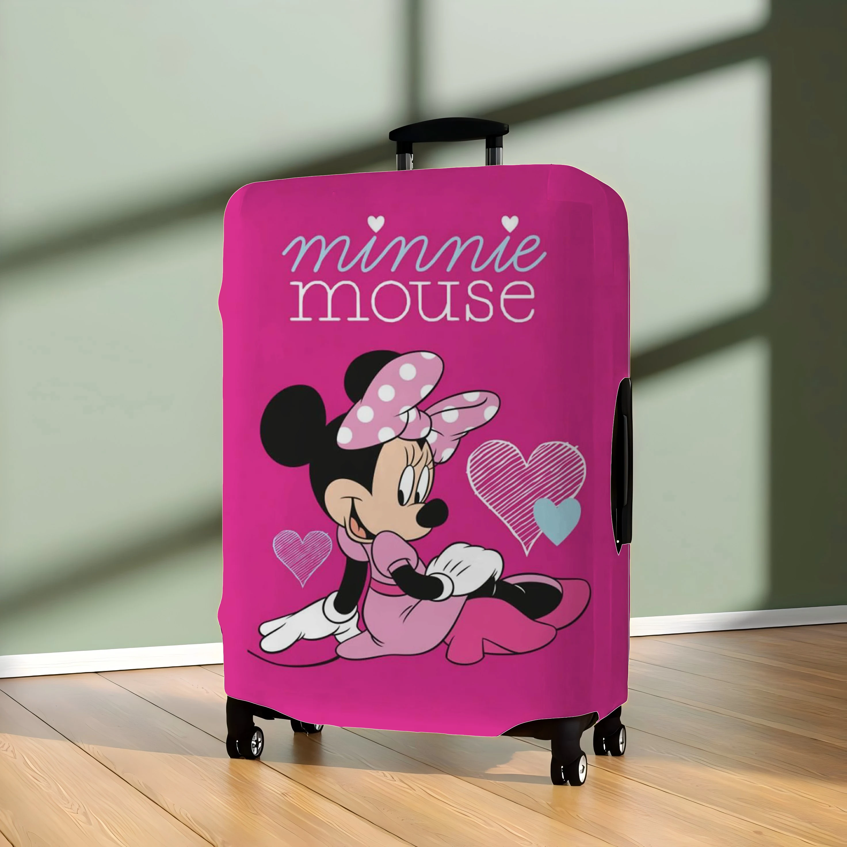 Minnie Mouse Suitcase Cover Protector Disney Luggage Protective Storage Bag Mickey Traveling Travel Accessories Case Covers For