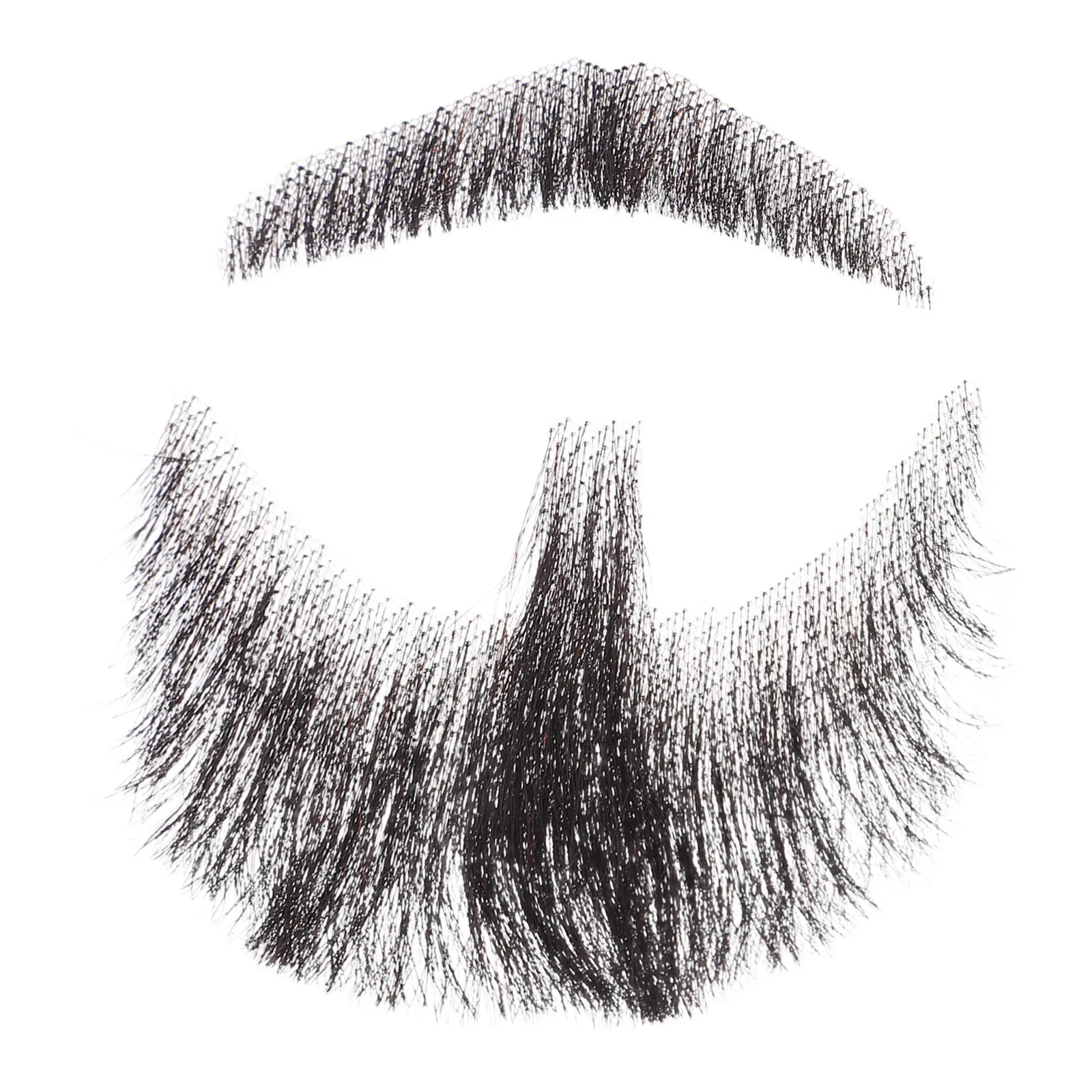 

1 комплект, реалистичная искусственная борода из человеческих волос, завязанная вручную невидимая кружевная борода для косплея на Хэллоуин, театральный макияж, костюм, усы